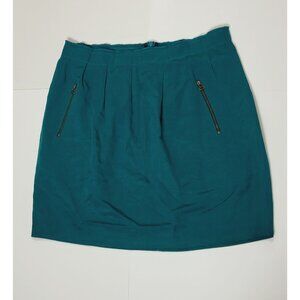 Zara Woman Teal Blue Mini Skirt Size Medium